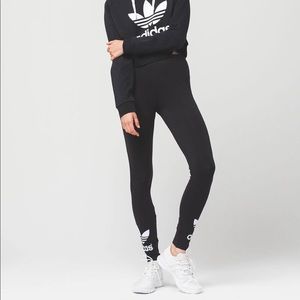 Adidas Logo Cotton Leggings Urban Outfitters